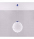 Ugo 40cm Globe Pendant Ceiling Light Ultramarine 1x E27-3