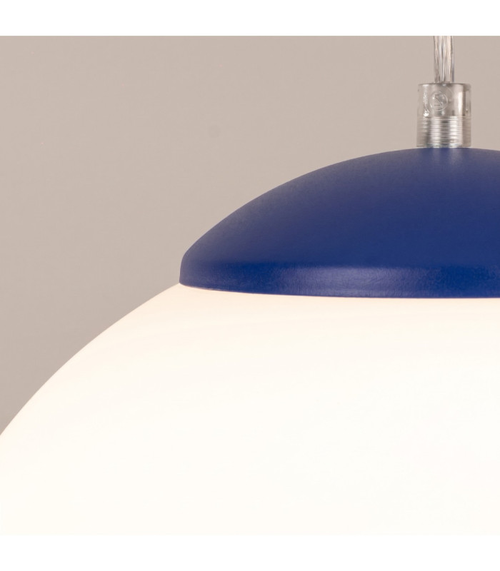 Ugo 40cm Globe Pendant Ceiling Light Ultramarine 1x E27-7
