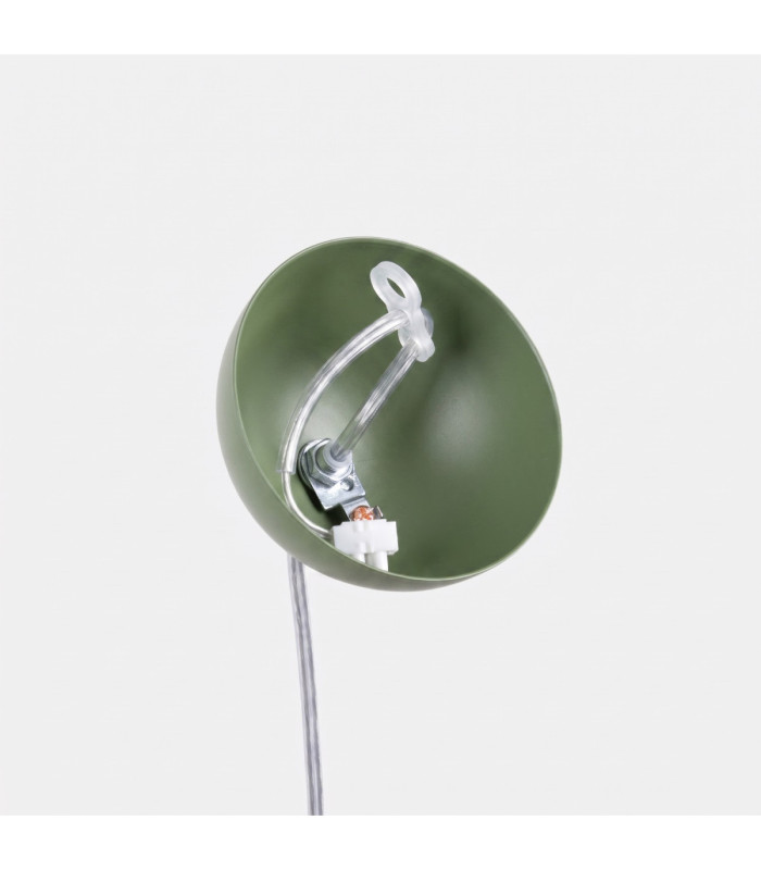 Ugo 20cm Slim Pendant Ceiling Light Olive Green 1x E27-10