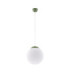 Ugo 30cm Globe Pendant Ceiling Light Olive Green 1x E27-1