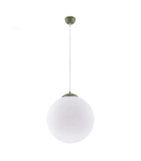 Ugo 40cm Globe Pendant Ceiling Light Olive Green 1x E27-1