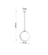 Ugo 40cm Globe Pendant Ceiling Light Olive Green 1x E27-11