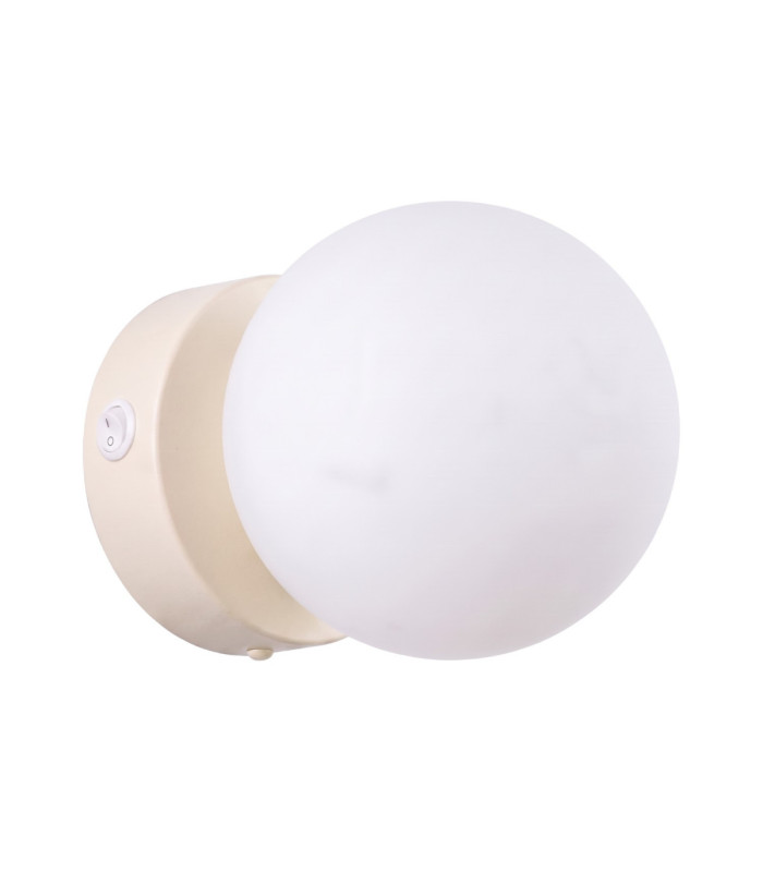 Yoli Globe Wall Lights Beige 1x G9 On/Off Switch-1