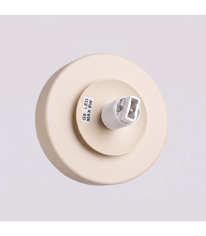 Yoli Globe Wall Lights Beige 1x G9 On/Off Switch-5