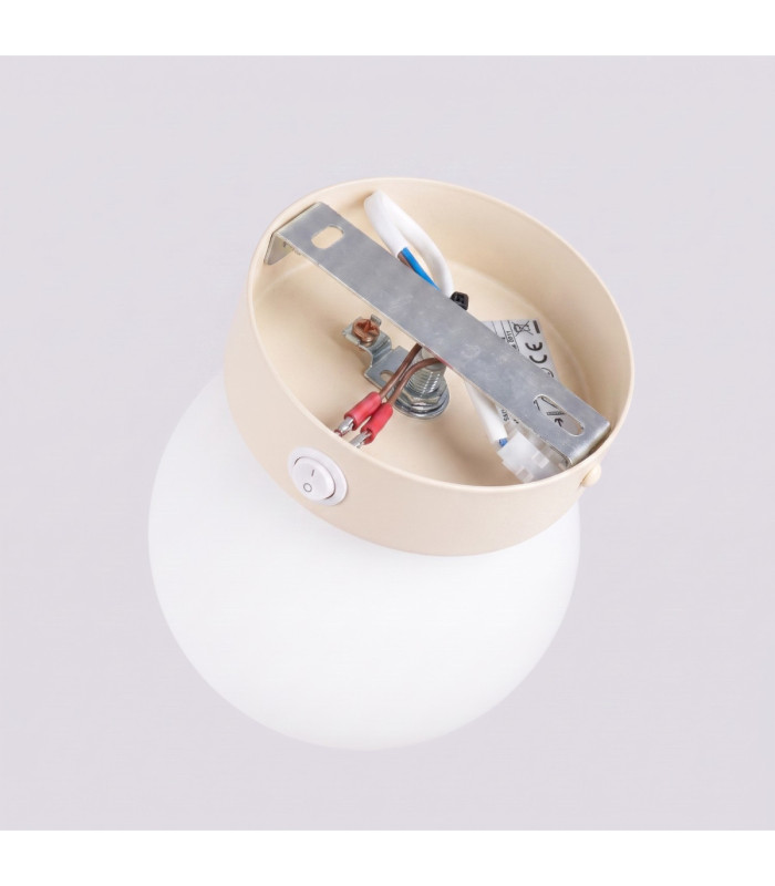 Yoli Globe Wall Lights Beige 1x G9 On/Off Switch-6