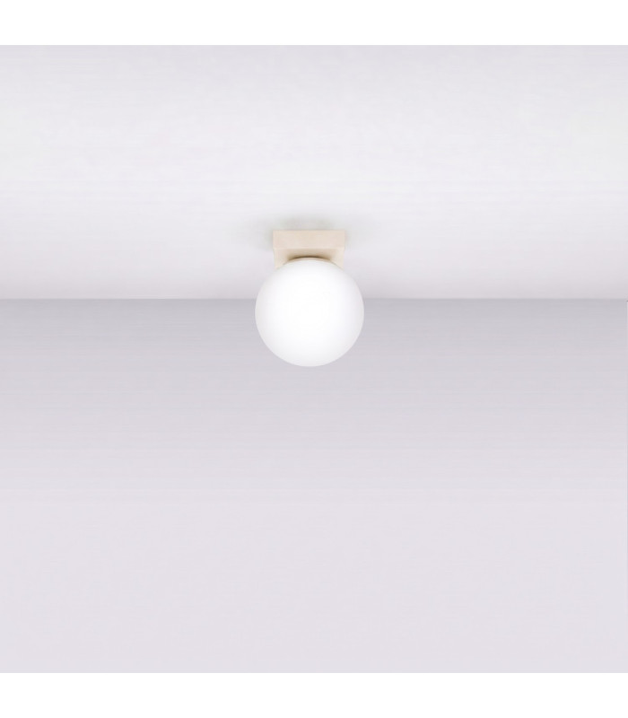Yoli Single Globe Ceiling Light Beige 1x G9-3