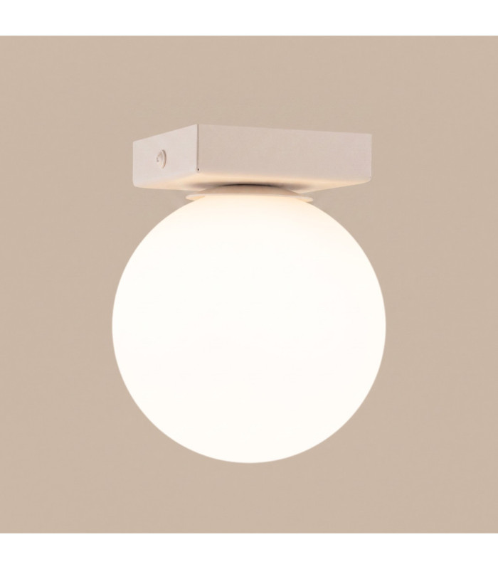 Yoli Single Globe Ceiling Light Beige 1x G9-6