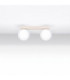 Yoli Twin Globe Ceiling Light Beige 2x G9-3