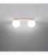 Yoli Twin Globe Ceiling Light Beige 2x G9-4