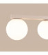 Yoli Twin Globe Ceiling Light Beige 2x G9-5