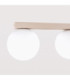 Yoli Twin Globe Ceiling Light Beige 2x G9-6