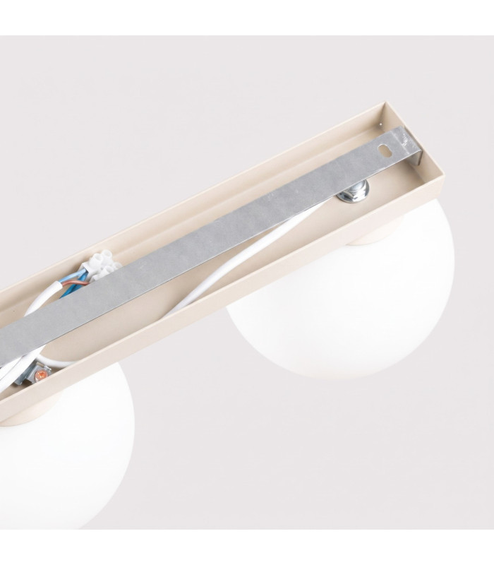 Yoli Twin Globe Ceiling Light Beige 2x G9-8