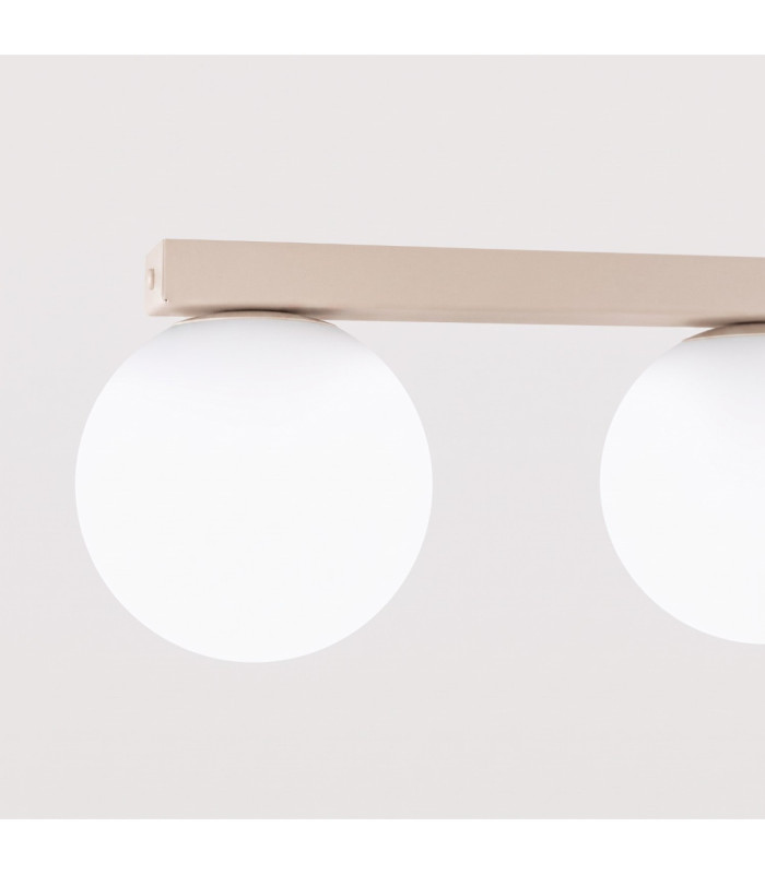 Yoli Tripple Globe Ceiling Light Beige 3x G9-6