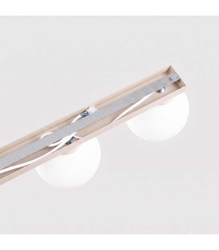 Yoli Tripple Globe Ceiling Light Beige 3x G9-8