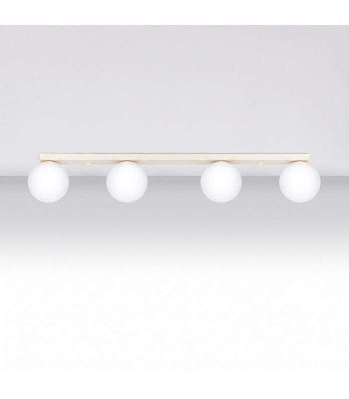 Yoli Quad Ceiling Spotlight Bar Beige 4x G9-3