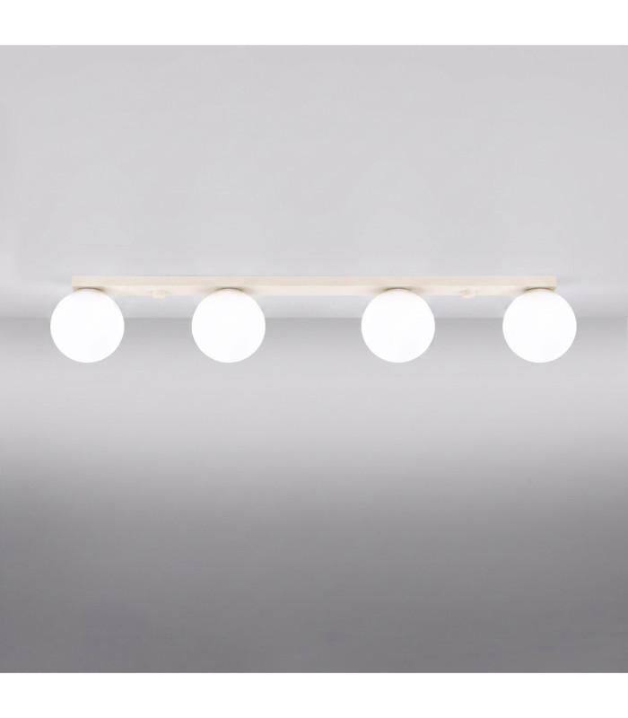 Yoli Quad Ceiling Spotlight Bar Beige 4x G9-4