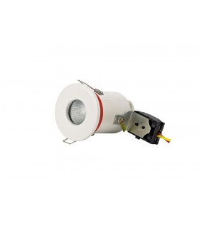 Fixed Fire Rated Recessed Downlight, White, GU10, IP65 - 1