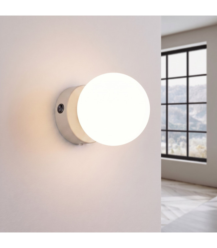 Yoli Globe Wall Lights Taupe 1x G9 On/Off Switch-4