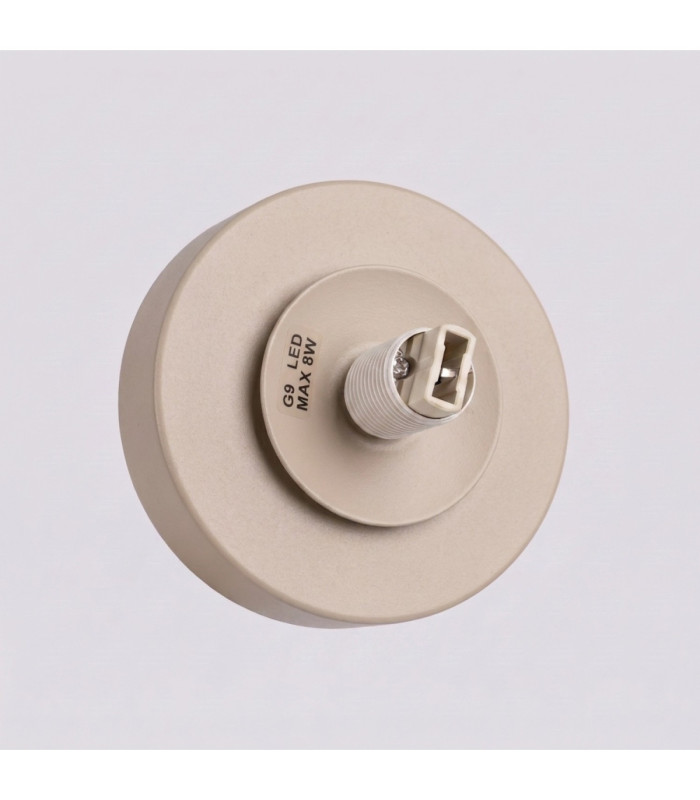 Yoli Globe Wall Lights Taupe 1x G9 On/Off Switch-5