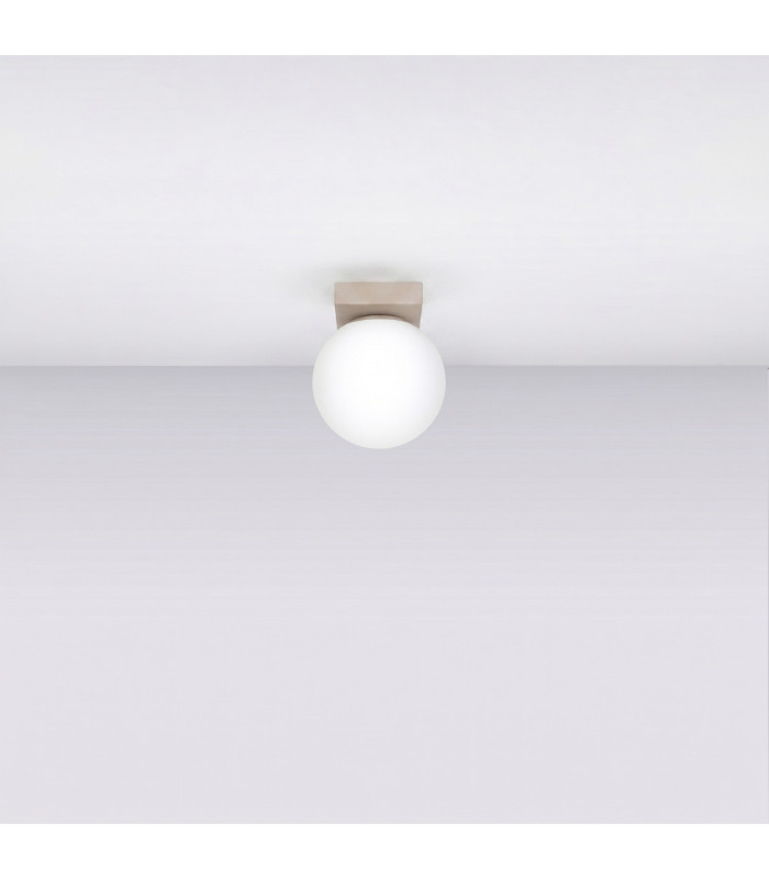 Yoli Single Globe Ceiling Light Taupe 1x G9-3
