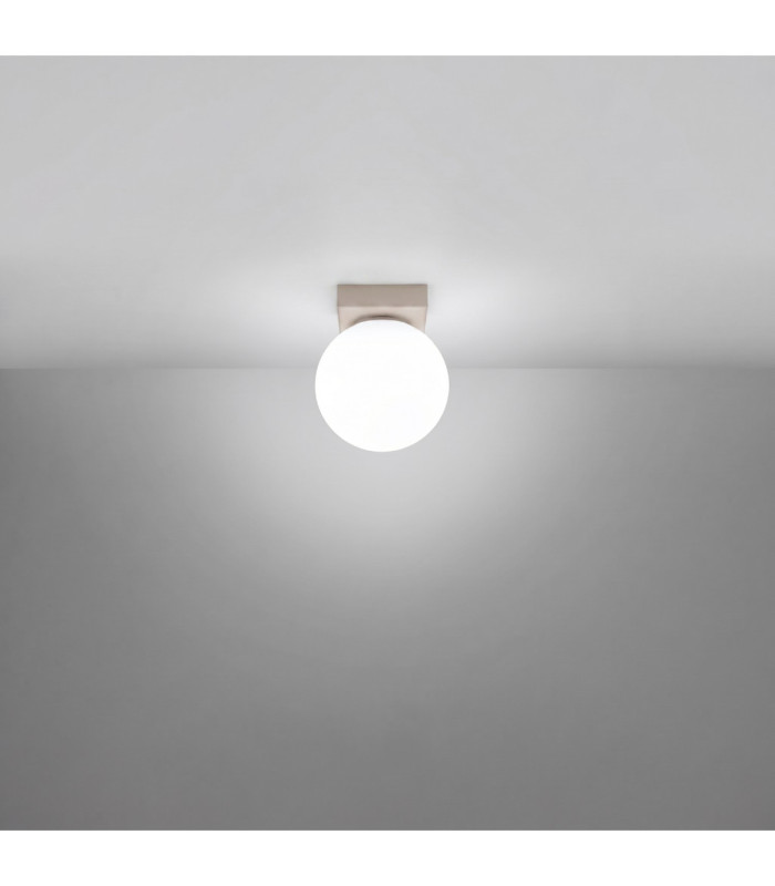 Yoli Single Globe Ceiling Light Taupe 1x G9-4