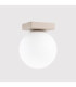 Yoli Single Globe Ceiling Light Taupe 1x G9-5