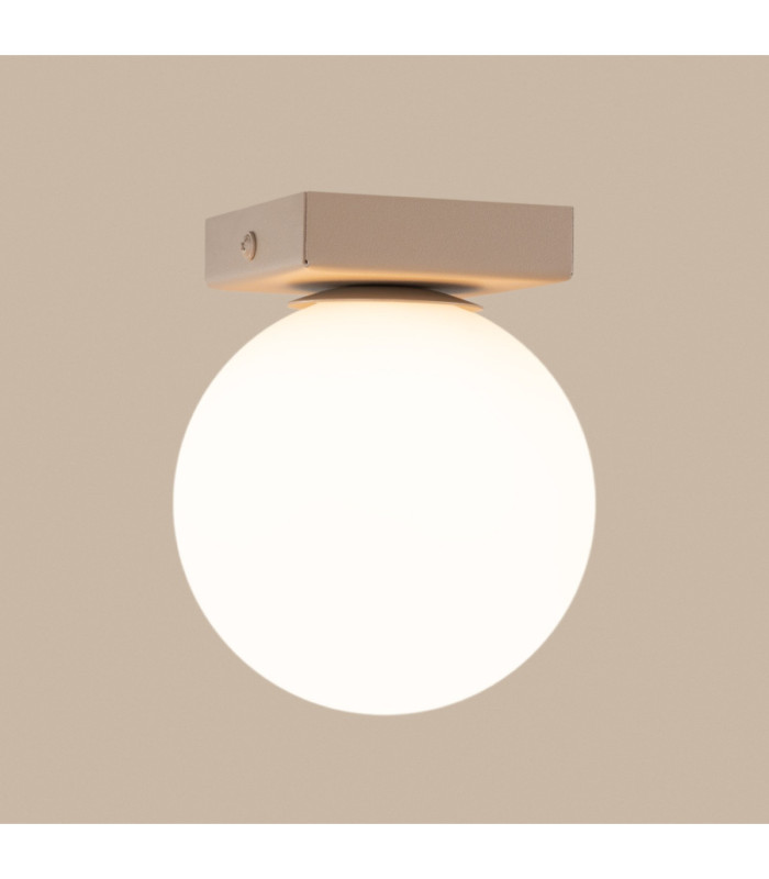 Yoli Single Globe Ceiling Light Taupe 1x G9-6
