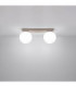 Yoli Twin Globe Ceiling Light Taupe 2x G9-4