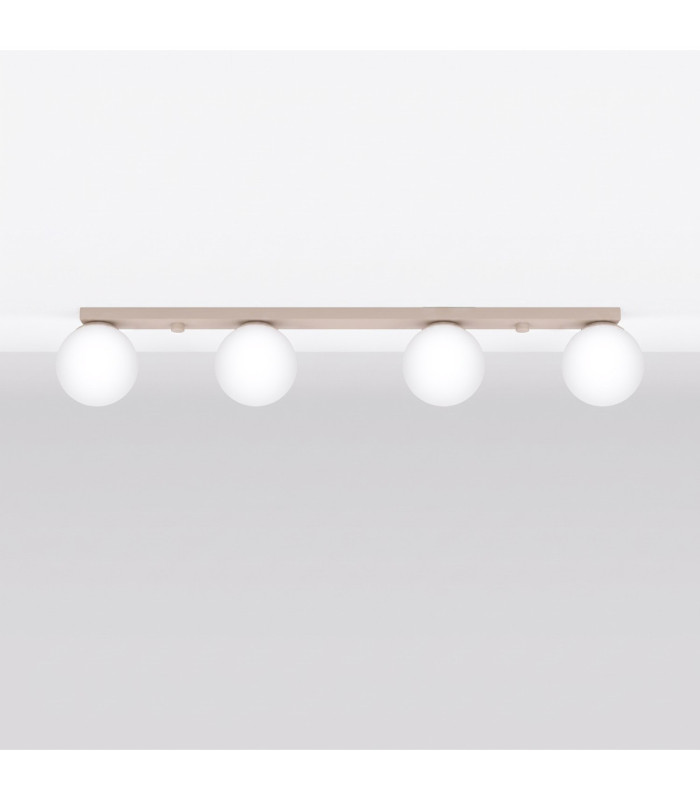 Yoli Quad Ceiling Spotlight Bar Taupe 4x G9-3