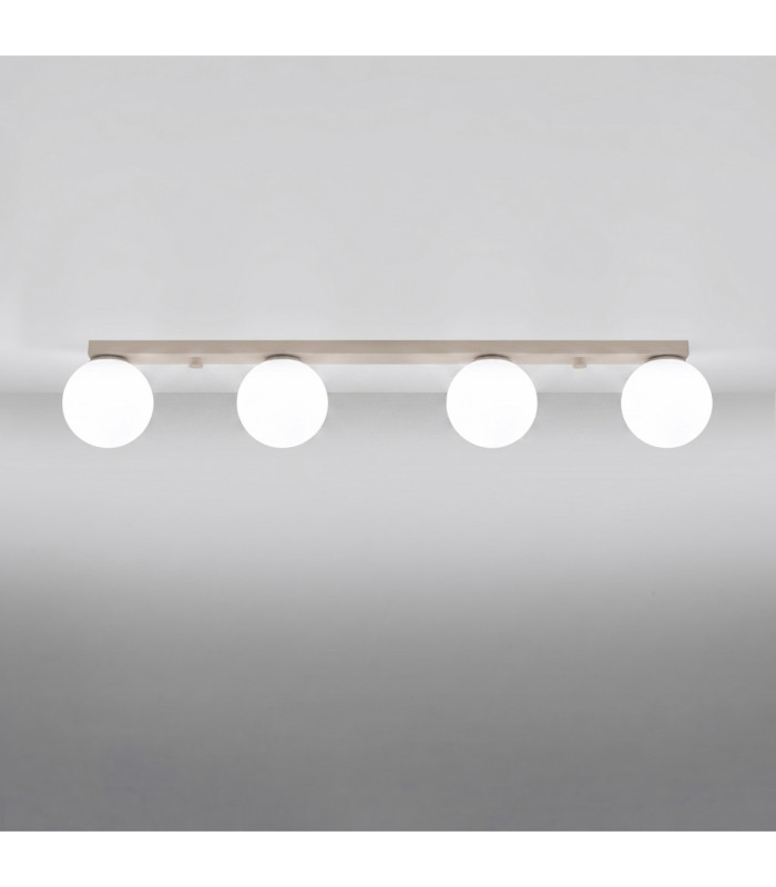 Yoli Quad Ceiling Spotlight Bar Taupe 4x G9-4