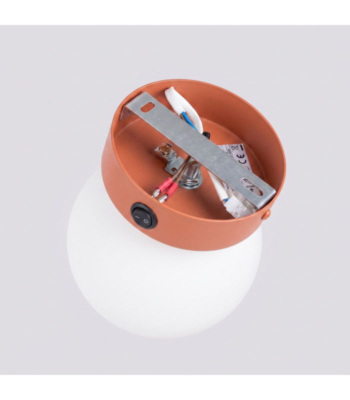 Yoli Globe Wall Lights Red Ochre 1x G9 On/Off Switch-6