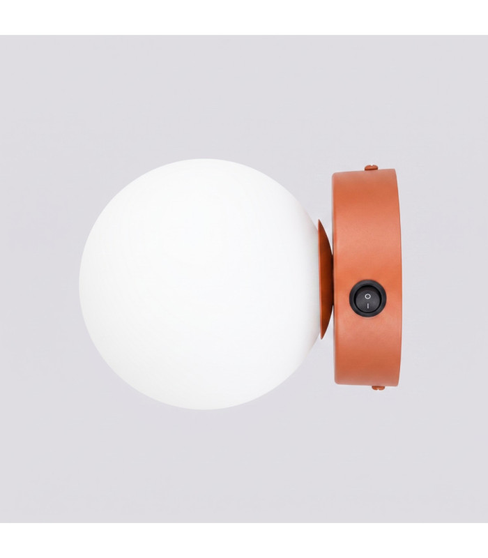 Yoli Globe Wall Lights Red Ochre 1x G9 On/Off Switch-7