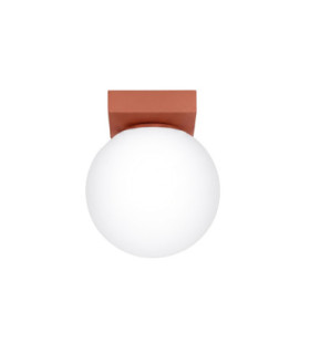 Yoli Single Globe Ceiling Light Red Ochre 1x G9-1