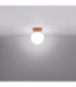 Yoli Single Globe Ceiling Light Red Ochre 1x G9-4