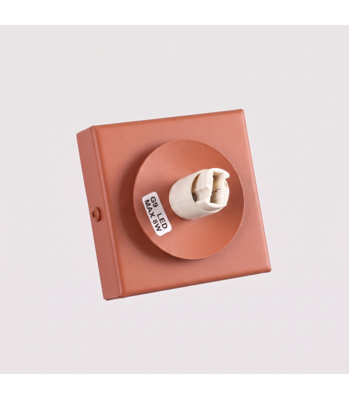 Yoli Single Globe Ceiling Light Red Ochre 1x G9-7