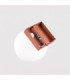 Yoli Single Globe Ceiling Light Red Ochre 1x G9-8