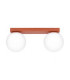 Yoli Twin Globe Ceiling Light Red Ochre 2x G9-1