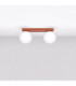 Yoli Twin Globe Ceiling Light Red Ochre 2x G9-3