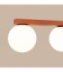 Yoli Twin Globe Ceiling Light Red Ochre 2x G9-5