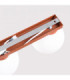 Yoli Twin Globe Ceiling Light Red Ochre 2x G9-8