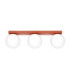 Yoli Tripple Globe Ceiling Light Red Ochre 3x G9-1
