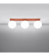 Yoli Tripple Globe Ceiling Light Red Ochre 3x G9-4