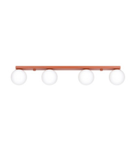 Yoli Quad Ceiling Spotlight Bar Red Ochre 4x G9-1