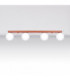 Yoli Quad Ceiling Spotlight Bar Red Ochre 4x G9-3