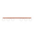 Yoli Ceiling Spotlight Bar Red Ochre 6x G9-1