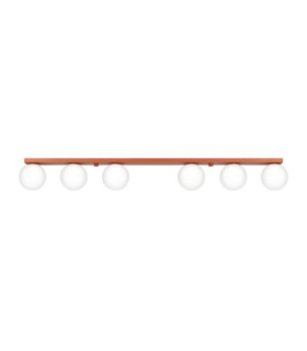 Yoli Ceiling Spotlight Bar Red Ochre 6x G9-1