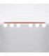 Yoli Ceiling Spotlight Bar Red Ochre 6x G9-3