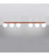 Yoli Ceiling Spotlight Bar Red Ochre 6x G9-4