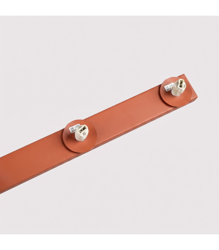 Yoli Ceiling Spotlight Bar Red Ochre 6x G9-7