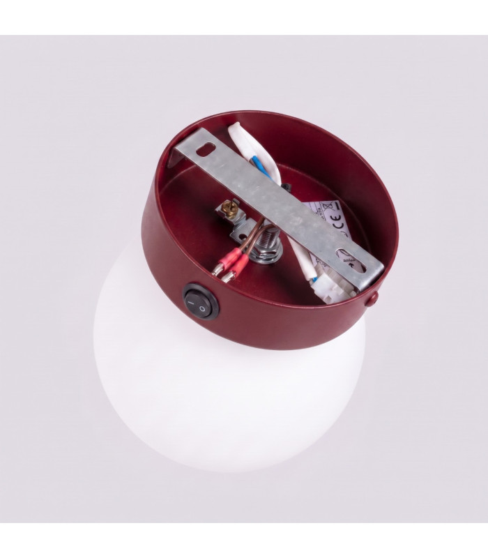 Yoli Globe Wall Lights Burgundy 1x G9 On/Off Switch-6
